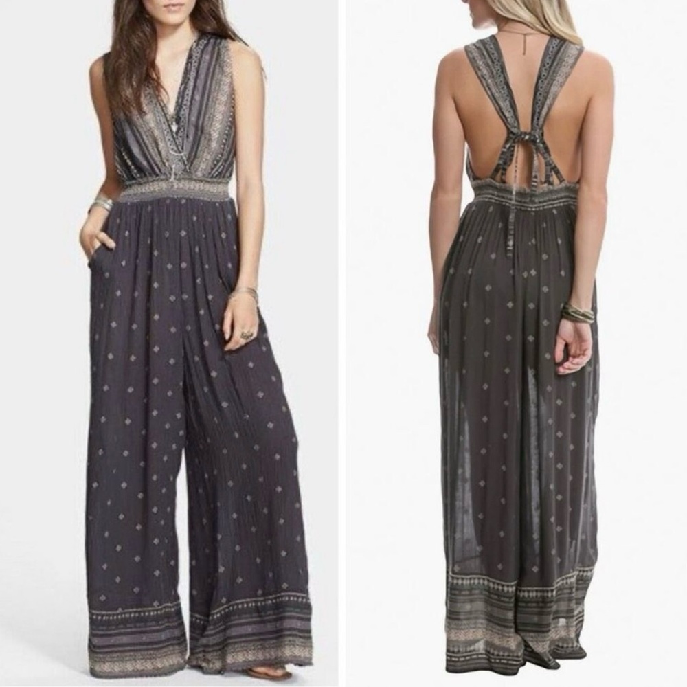 RARE FIND! Free People Boho Pants Romper